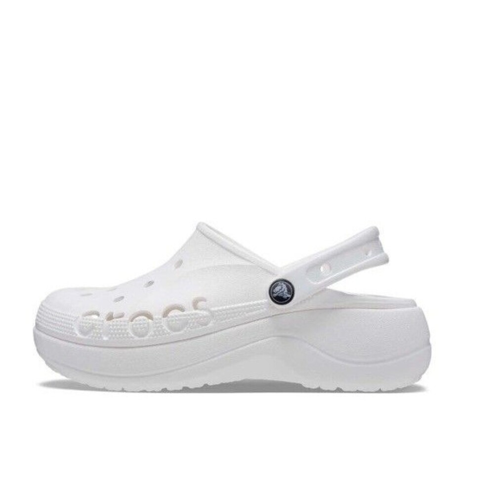 NEW - Crocs Womens Baya Platform Clog Slip On White Womens Size 11